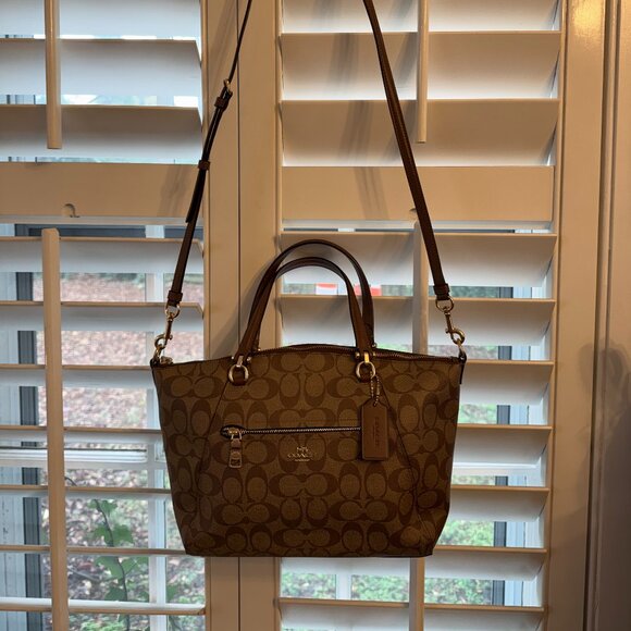 SOLD Coach Prairie Satchel in Signature Canvas Khaki F79998 - Picture 2 of 8